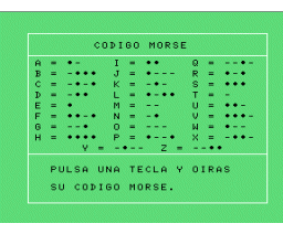 Codigo Morse (1985, MSX, Inforpress)
