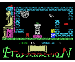 Abu Simbel Profanation (1985, MSX, Dinamic)