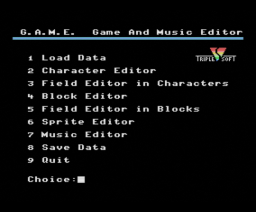 G.A.M.E. (1991, MSX, Triple Soft)