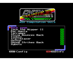 MSX Compilation Vol. 9 - Gremlin (2018, MSX, AAMSX)