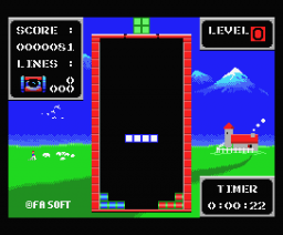 Fa Tetris (1989, MSX, Fa Soft)
