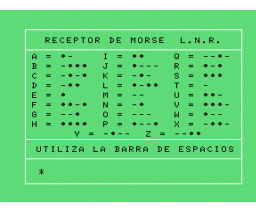 Receptor de Morse (1985, MSX, Inforpress)