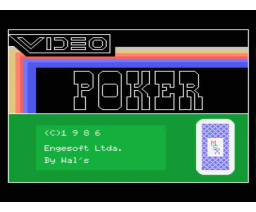 Video Poker (1986, MSX, Engesoft)