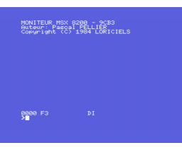 Odin - Editeur, Désassembleur, Assembleur Symbolique (1984, MSX, Loriciels)