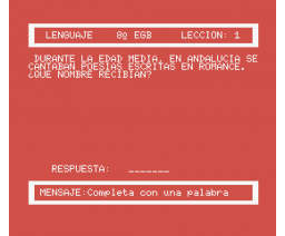 Lenguaje 8 EGB (1985, MSX, Santillana)
