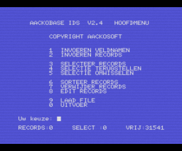 AackobaseII (1985, MSX, The Bytebusters)