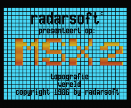 Topografie Wereld (1986, MSX, MSX2, Radarsoft)