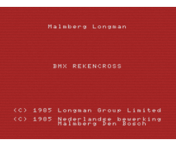BMX Number Jump (1985, MSX, Longman, Vifi International, Malmberg)