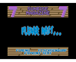 Sunrise Magazine 07 (1993, MSX2, Sunrise)