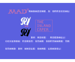 Spy vs Spy II - The Island Caper (1987, MSX, First Star Software)