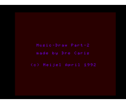 Music-Draw Part-2 (1992, MSX2, Dre Caris)