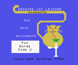 Fun Words Side 3 - Clothes (1984, MSX, SoftCat, AMPALSOFT)