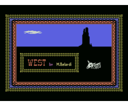 West (1987, MSX, M. Belardi)