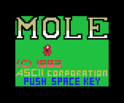 Mole (1983, MSX, ASCII Corporation)
