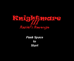 Knightmare III: Raziël Revenge (2008, MSX, RyJuZo)