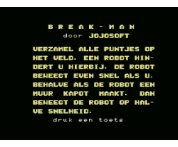 Break (1986, MSX, Jojosoft)