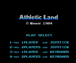 Athletic Land (1983, MSX, Konami)