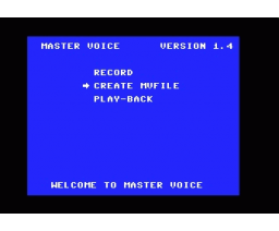 Mastervoice Wordstore (1985, MSX, Aackosoft)