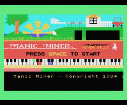 Manic Miner (1984, MSX, Software Projects)