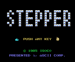 Stepper (1985, MSX, Isoco)
