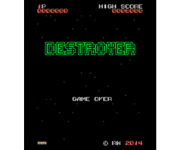 Destroyer (2014, MSX, CEZ GS, RetroWorks)