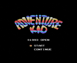 Adventure Kid (1992, MSX, Open Production)