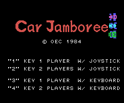 Car Jamboree (1984, MSX, Omori Electric Company (OEC))