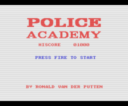 Police Academy (1986, MSX, The Bytebusters)