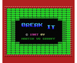Break-It (1987, MSX, Martin van der Graaff)