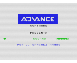 Gusano (1985, MSX, J. Sánchez Armas)