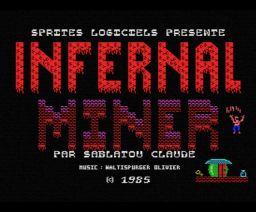 Infernal Miner (1985, MSX, Sprites)
