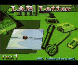 LAB Letter No.1 (1989, MSX2, HAL Laboratory)