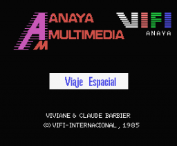 Viaje Espacial (1985, MSX, Anaya Multimedia)