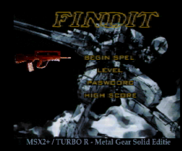 Findit - Metal Gear Solid Edition (2000, MSX2+, Delta Soft)