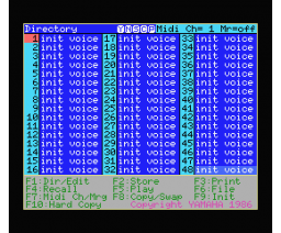 DX7 Voicing Program II (1986, MSX, YAMAHA)