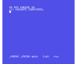 MSX Knease (MSX, Knights Computers)