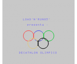 Decathlon Olimpico (1985, MSX, Inforpress)
