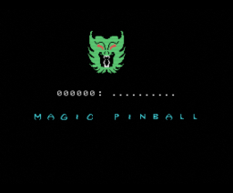Magic Pinball (1987, MSX, OMK Software)