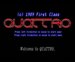 Quattro (1989, MSX2, First Class Software)
