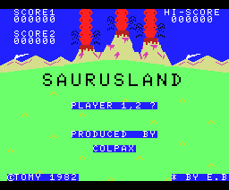 Saurusland (1984, MSX, Tomy Company, Ltd.)