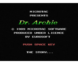 Dr. Archie (1989, MSX, Microtac Software)