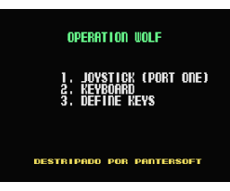 Operation Wolf (1988, MSX, Ocean)