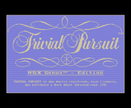 Trivial Pursuit (1986, MSX, Domark)