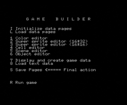 GameBuilder (1990, MSX2, FGI)