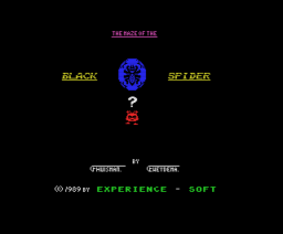 The Maze of the Black Spider (1989, MSX, Experience Soft)