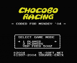 Chocobo Racing  (2004, MSX, HL-Soft)