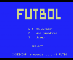 Fútbol (1985, MSX, Indescomp)