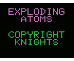 Exploding Atoms (MSX, Knights Computers)