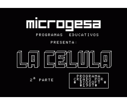 Biología - La Celula II (1987, MSX, Biosoft)