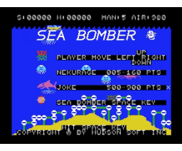 Sea Bomber (1983, MSX, Hudson Soft)